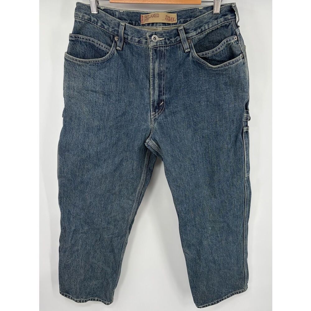 Levi’s 550 carpenter relaxed fit denim medium wash jean men’s 33x27